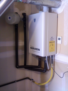 a recently installed water heater in Peoria